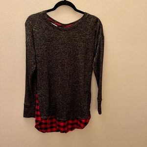 Maurices buffalo plaid top